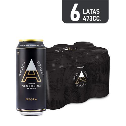 CERVEZA ANDES NEGRA 473CC 6U