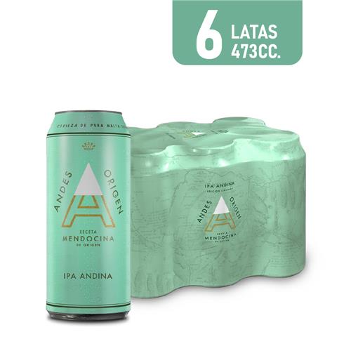 CERVEZA ANDES IPA 473CC 6U
