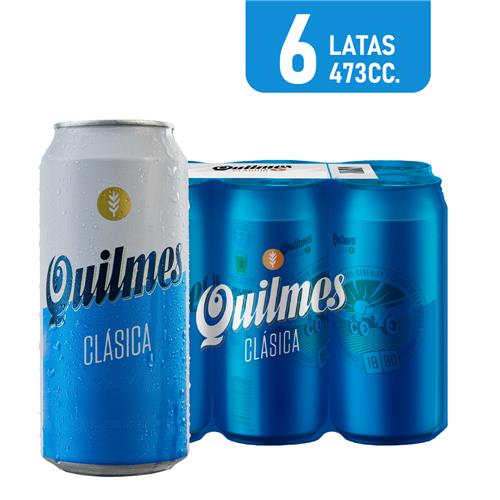 7792798012947 CERVEZA QUILMES LATA 473 6U