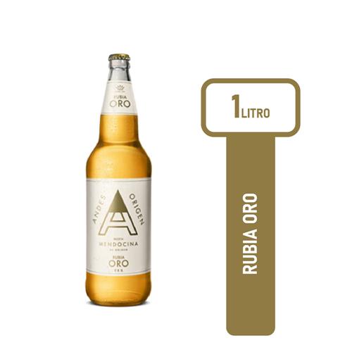 CERVEZA ANDES 1L RUBIA ORO.