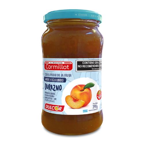 MERMELADA CORMILLOT 390G SIN AZUCAR DURAZNO