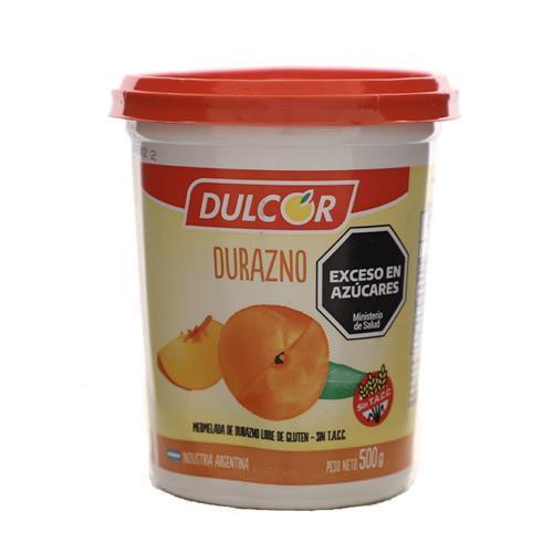 MERMELADA DULCOR POTE 500G DURAZNO .