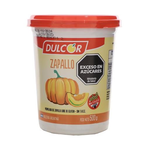 MERMELADA DULCOR POTE 500G ZAPALLO .