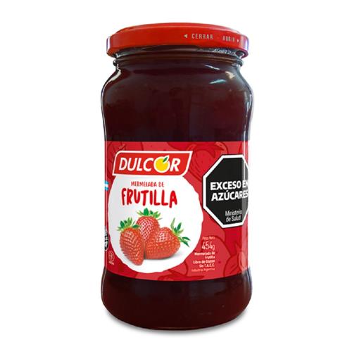 MERMELADA DULCOR 454G FRASCO FRUTILLA .