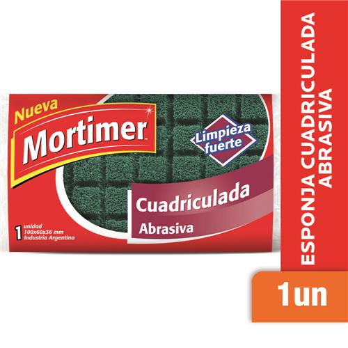 7793253000349 FIBRA ESPONJA MORTIMER CUADRICULADA ABRASIVA