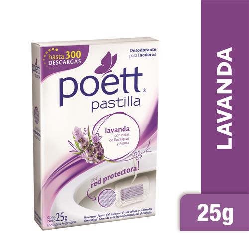 7793253001667 DESODORANTE INODORO POETT 25G PASTILLA