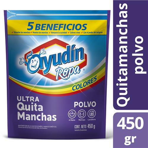 7793253002565 QUITAMANCHAS AYUDIN POLVO DP 450 COLORES VIVOS