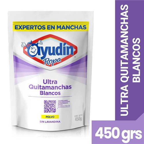 7793253002589 QUITAMANCHAS AYUDIN POLVO 450G ULTRA BLANCOS