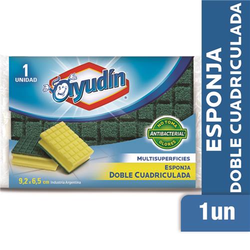 7793253002626 FIBRA ESPONJA AYUDIN DOBLE CUADRICULADA