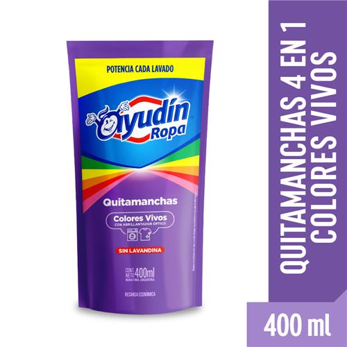 7793253003234 QUITAMANCHAS AYUDIN DP 400 COLORES VIVOS