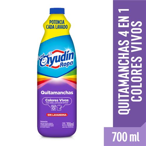 7793253003418 QUITAMANCHAS AYUDIN 700 COLORES VIVOS