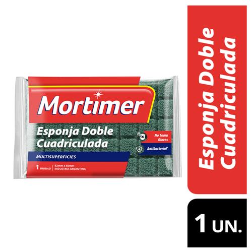 7793253007034 FIBRA ESPONJA MORTIMER DOBLR CUADRICULADA