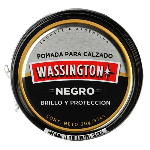 7793350102304 POMADA WASSINGTON 37G NEGRA LATA