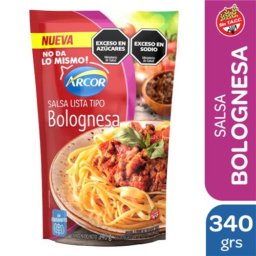 SALSA ARCOR DP 340G BOLOGNESA