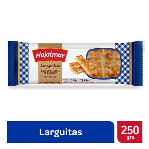 7793450000142 GALLETITAS HOJALMAR 250G LARGUITAS