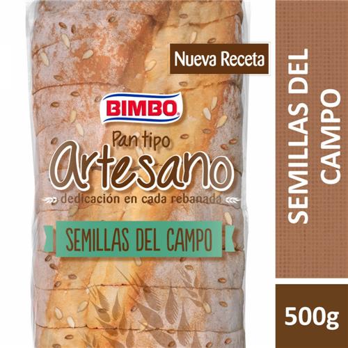 7793890258981 PAN BIMBO ARTESANO 500G SEMILLAS DE CAMPO