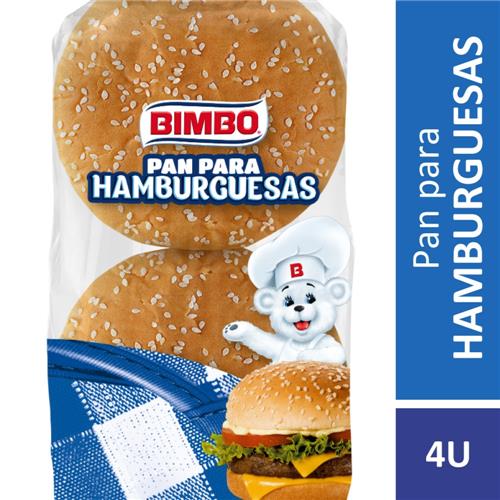 7793890259070 PAN BIMBO 210G HAMBURGUESAS CON SESAMO