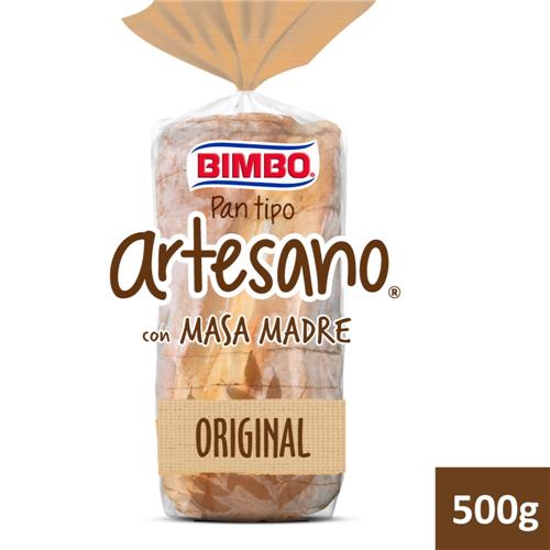 PAN BIMBO ARTESANO 500G ORIGINAL MASA MADRE