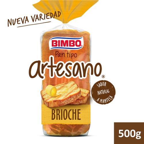 7793890262407 PAN BIMBO ARTESANO 500G BRIOCHE