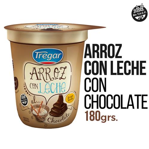 7793913001662 ARROZ CON LECHE TREGAR 180G CHOCOLATE.