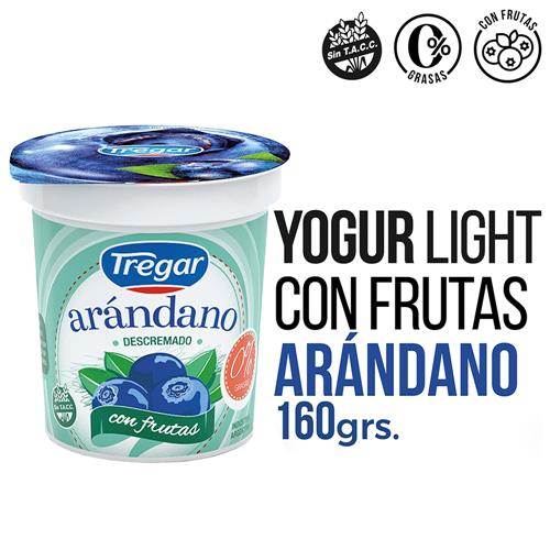 YOGUR TREGAR 160G FRUTAS DESCRE.ARANDANOS