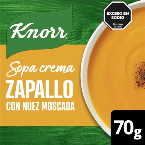 SOPAS CREMA KNORR 70G ZAPALLO NUEZ MOSCADA