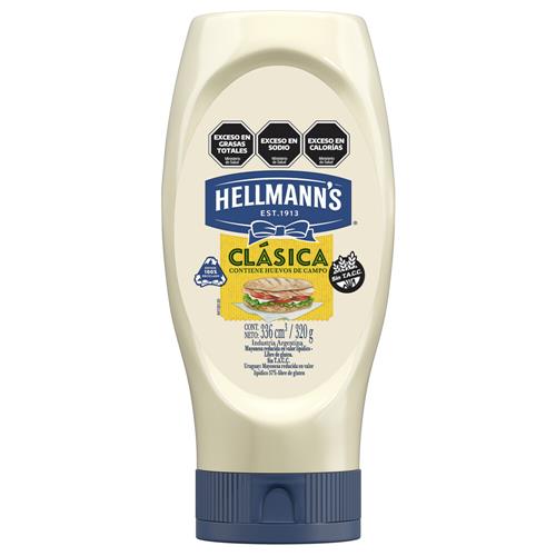 7794000006089 MAYONESA HELLMANNS SQZ 320G CLASICA