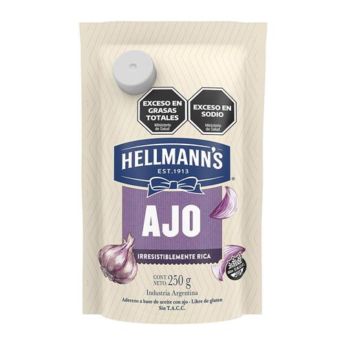 7794000006553 ADEREZO HELLMANNS DP 250G AJO