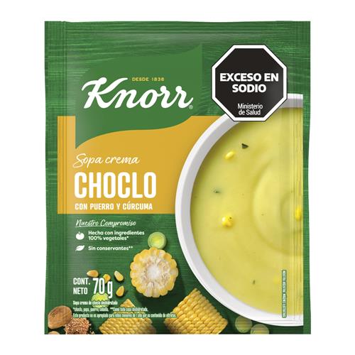 7794000008687 SOPAS CREMA KNORR 70G CHOCLO Y PUERRO