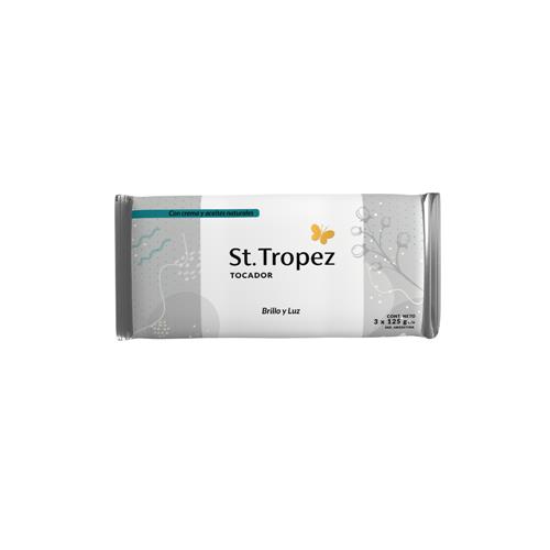 7794218000152 JABON TOCADOR ST.TROPEZ 3 X 125G BRILLO Y LUZ
