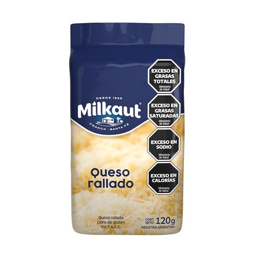 7794820015247 QUESO RALLADO MILKAUT 120G
