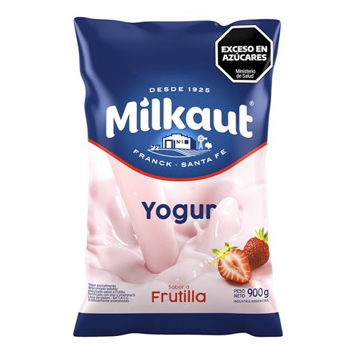 7794820902264 YOGUR MILKAUT 900G FRUTILLA