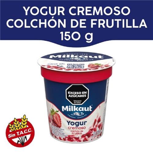 YOGUR MILKAUT 150G CON FRUTILLAS