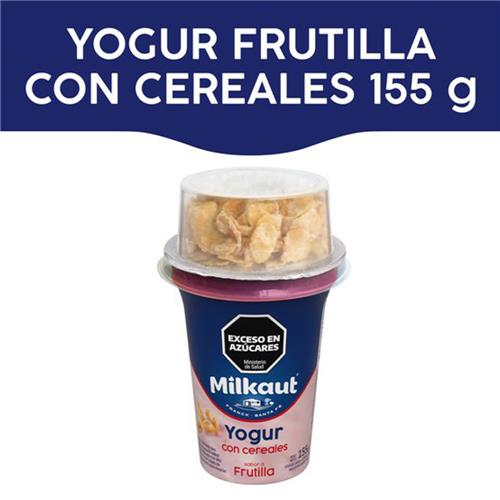 7794820902837 YOGUR MILKAUT 155G CEREAL FRUTILLA