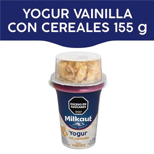 YOGUR MILKAUT 155G CEREALES VAINILLA