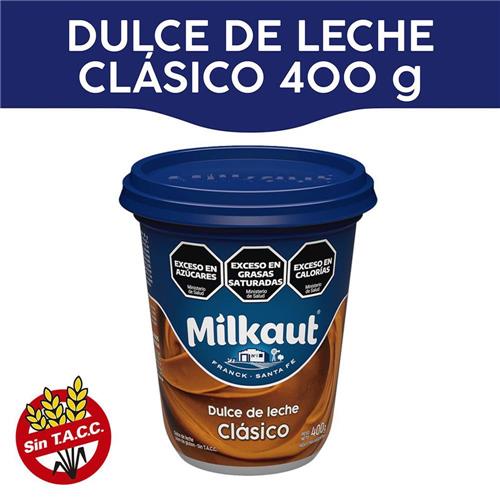 7794820902936 DULCE DE LECHE MILKAUT 400G CLASICO