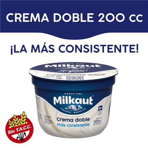 CREMA DE LECHE MILKAUT 200G DOBLE