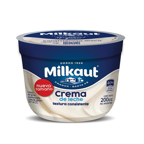 7794820903186 CREMA DE LECHE MILKAUT 200 SIMPLE