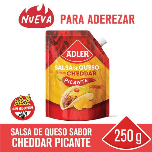 7794820903438 SALSA ADLER 250G CHEDDAR PICANTE