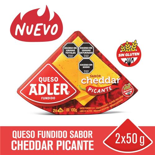 UNTABLE ADLER 100G CHEDDAR PICANTE