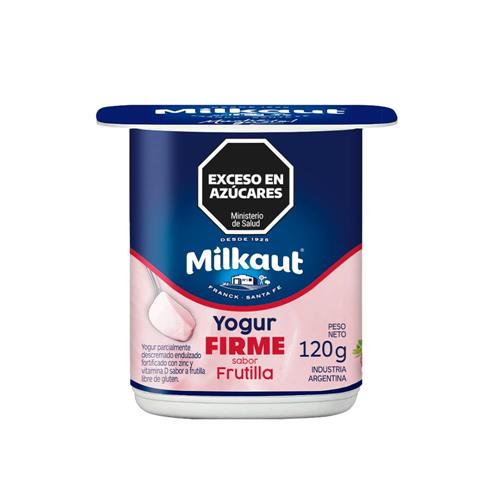 7794820903636 YOGUR MILKAUT 120G FIRME FRUTILLA