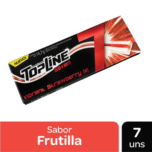 CHICLES TOPLINE 14G STRAWBERRY