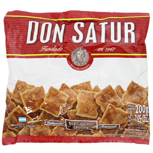 BIZCOCHOS DON SATUR 200G AZUCARADOS.