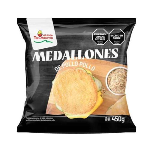 MEDALLONES DE POLLO GRANJA 3 ARROYOS 450G