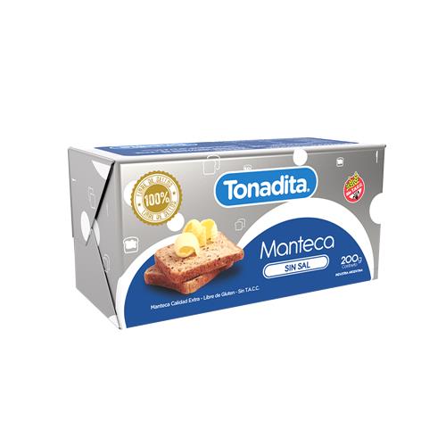 7798060852747 MANTECA TONADITA 200G SIN SAL.