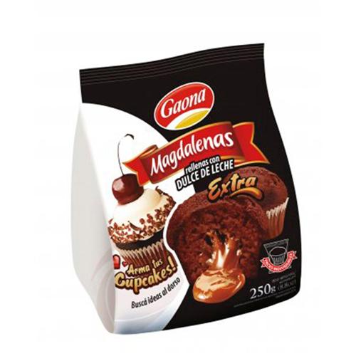 MAGDALENAS GAONA 215G CHOC.DULCE LECHE