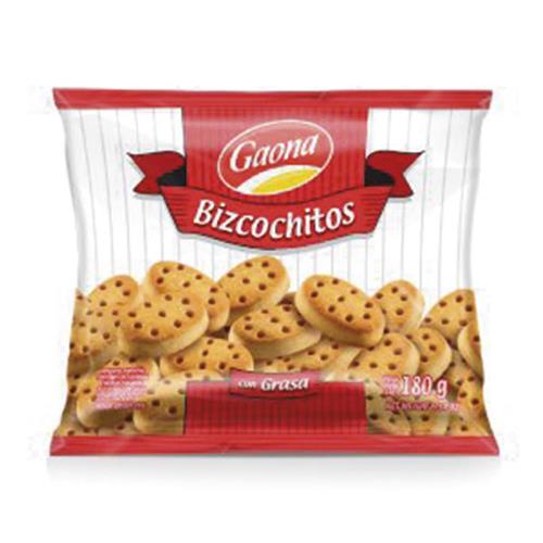 BIZCOCHOS GAONA 180G SALADOS