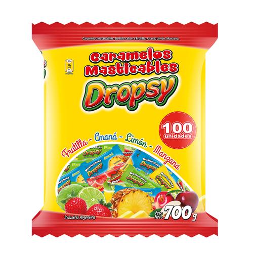 7798186031828 CARAMELOS MASTICABLES DROPSY 700G FRUTALES
