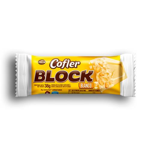 CHOCOLATE COFLER BLOCK 38G BLANCO SE