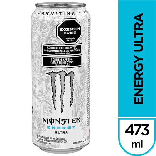 7798422620021 ENERGIZANTE MONSTER 473 ULTRA SIN AZUCAR